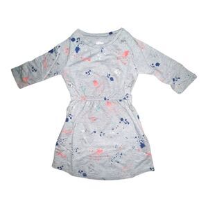 Gymboree Gray Paint Splatter Dress Multicolor Lightweight Small NWT